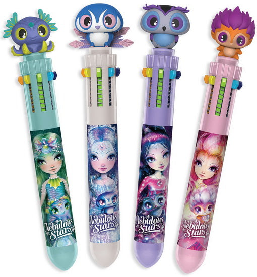 Stylo à billes 10 couleurs - Assortis