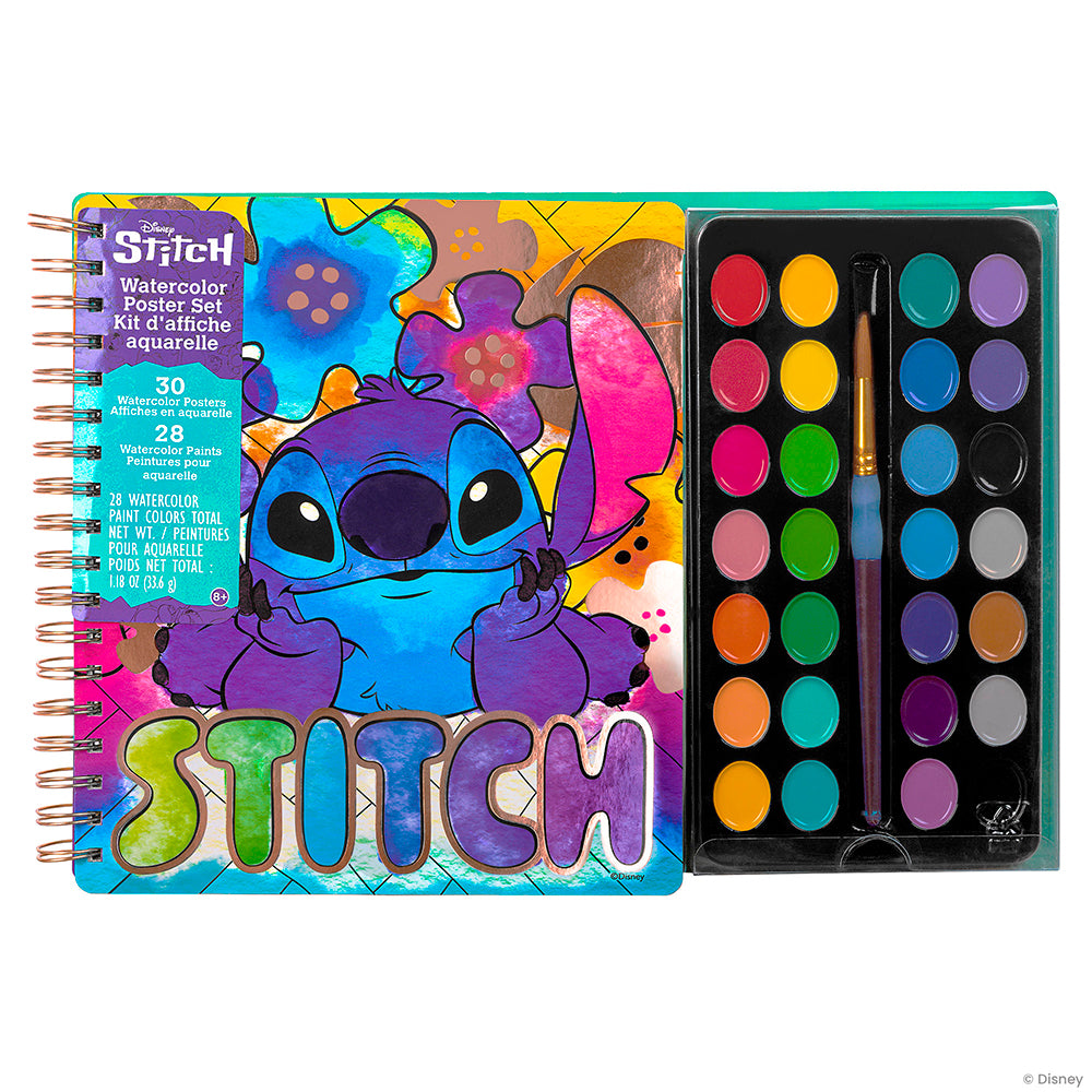 Stitch - Watercolor poster kit
