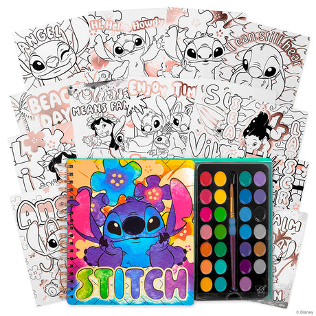 Stitch - Watercolor poster kit