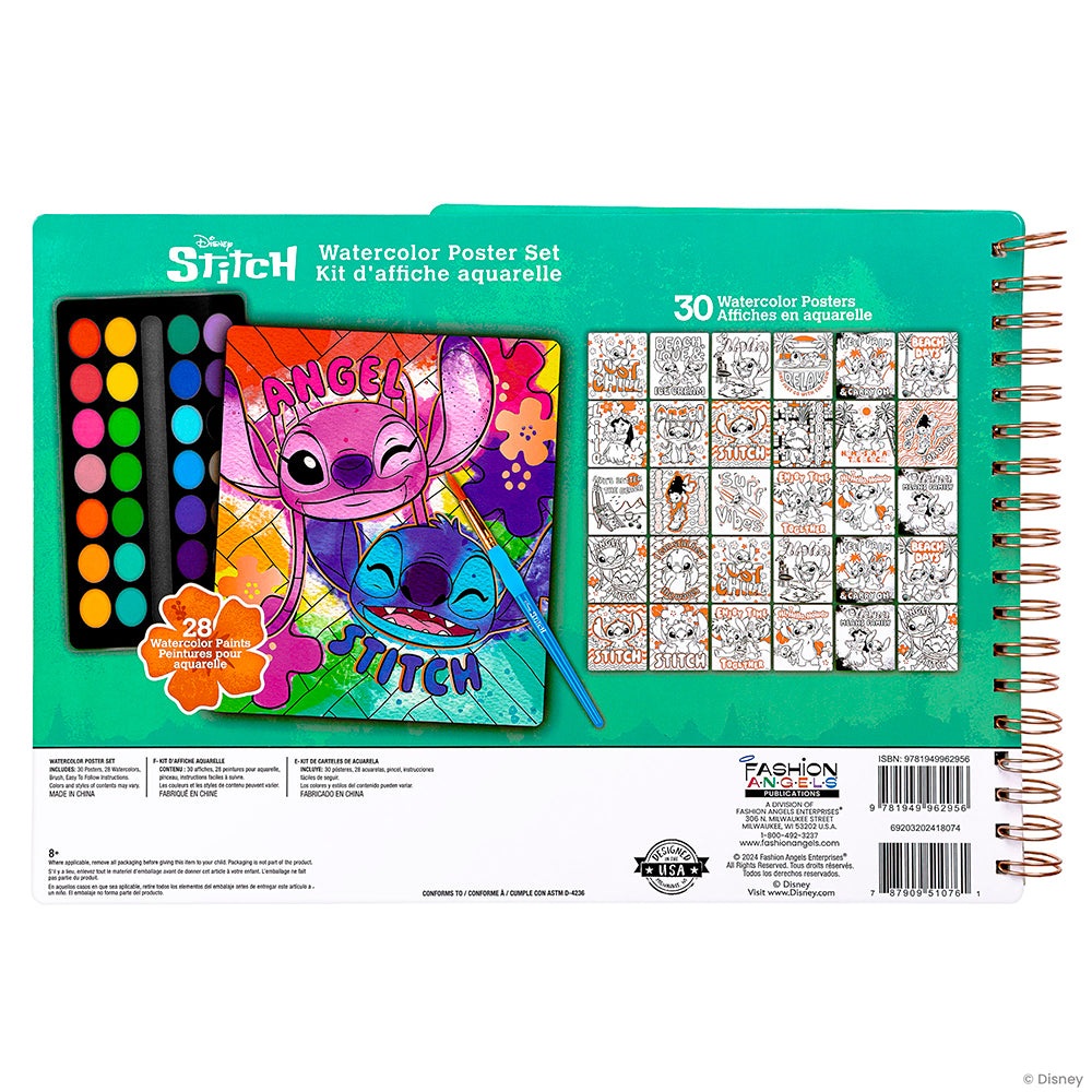 Stitch - Watercolor poster kit
