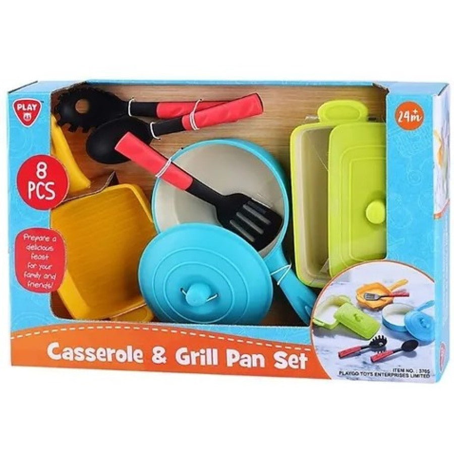 Play - Ensemble de casserole et poêle à griller 8 pcs