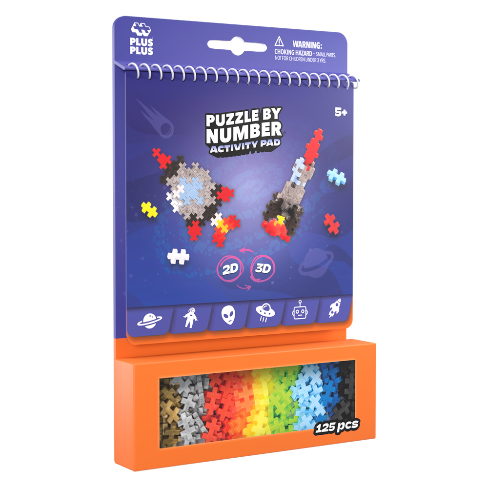 Plus Plus - Puzzle by Number Activity Book - Space