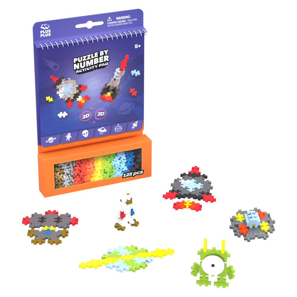 Plus Plus - Puzzle by Number Activity Book - Space