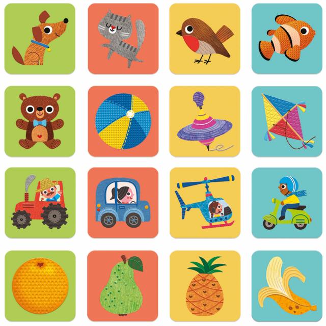 Touche et joue - Mémoire sensorielle pour les petits (Fr)