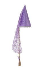 Chapeau de princesse avec tresse - Lilas