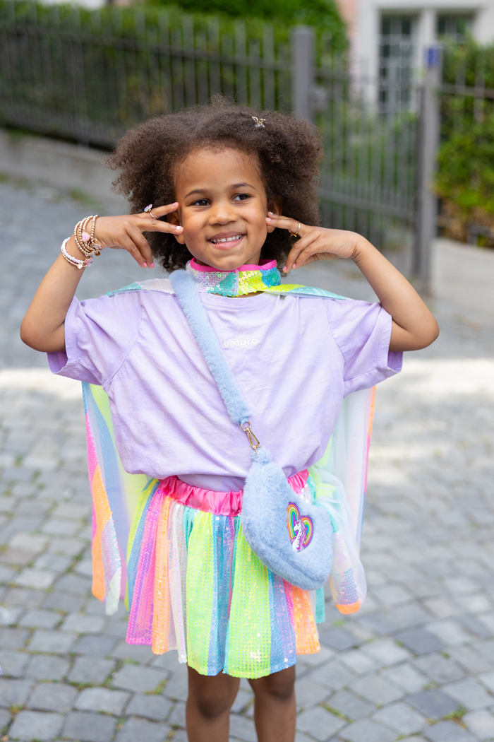 Rainbow Crossbody Periwinkle Purse