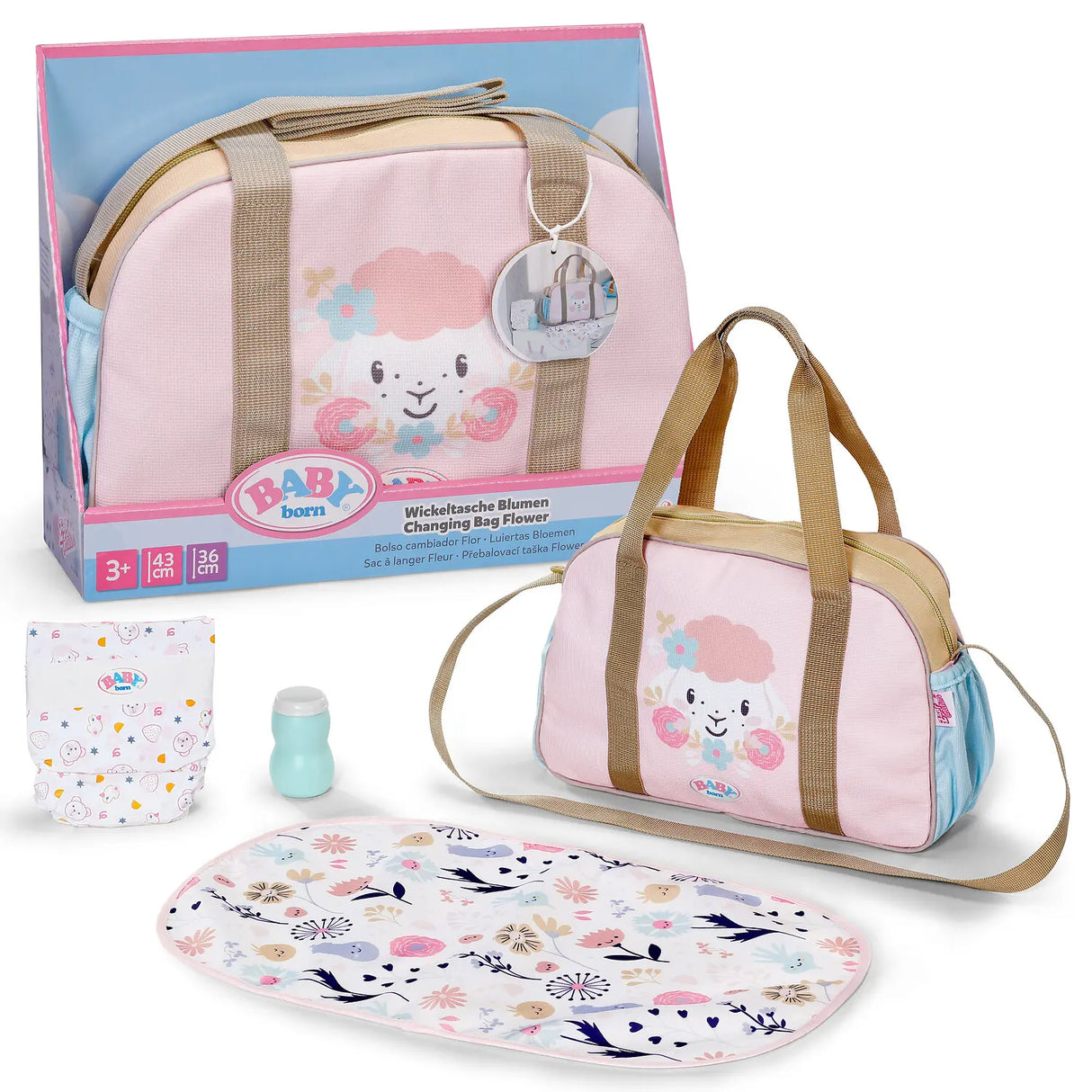 BABY Born - Sac à langer fleuri