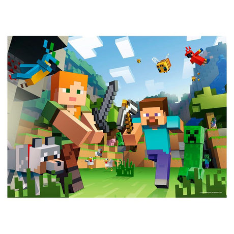 Steve et Alex - Minecraft - 100 mcx XXL