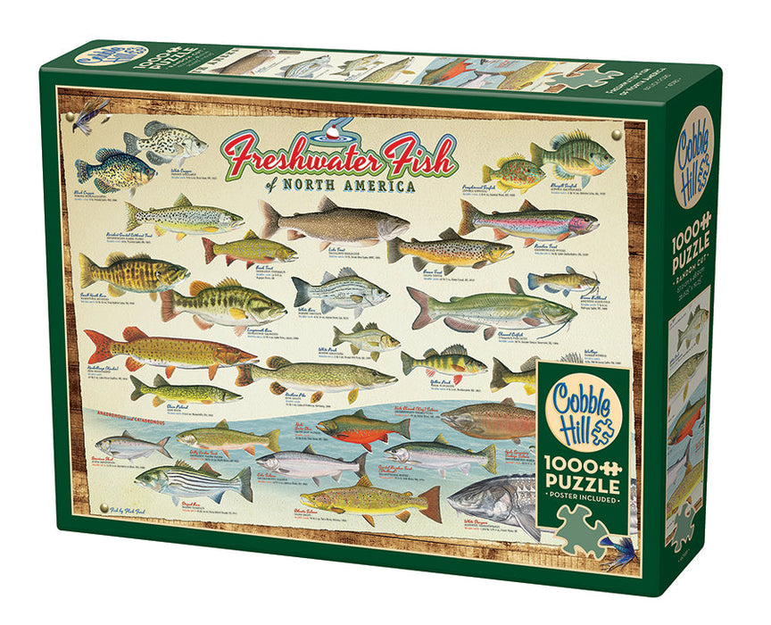 Freshwater Fish of North America - 1000 pcs