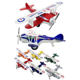 Avion biplan à rétrofriction (assortiment)