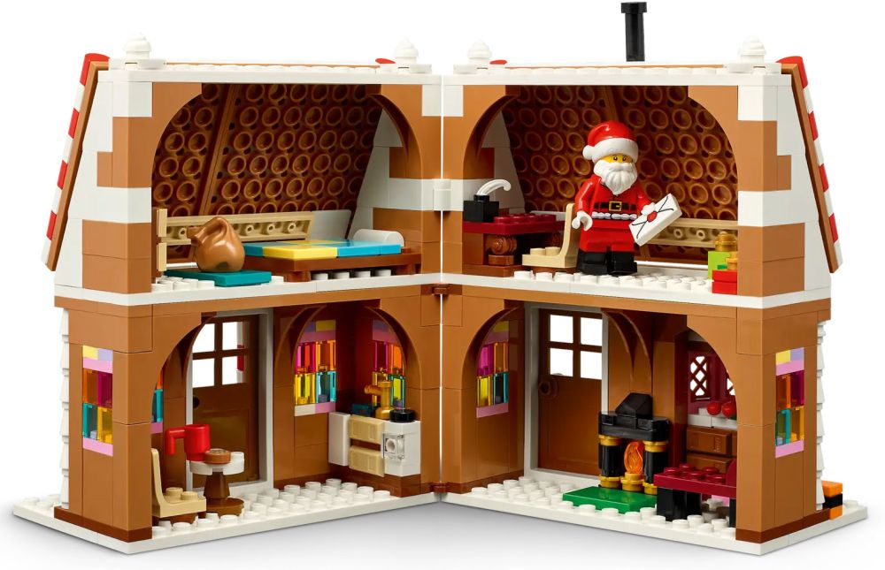 Festive Gingerbread House - Lego