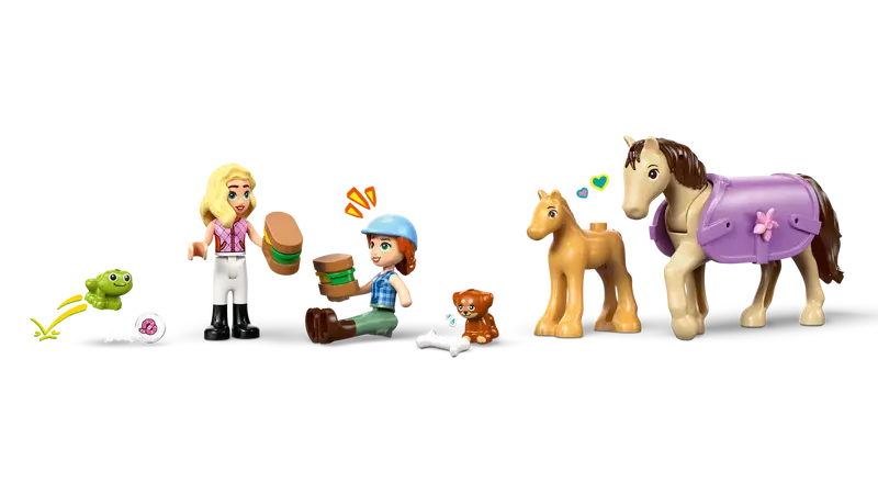 La remorque pour le cheval et le poulain - Friends