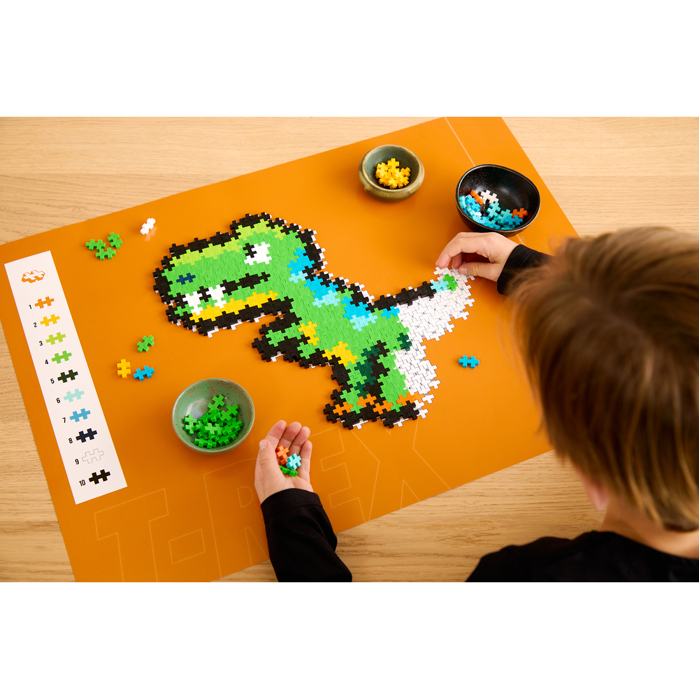 Plus Plus - Puzzle by Number - T-Rex - 250 mcx