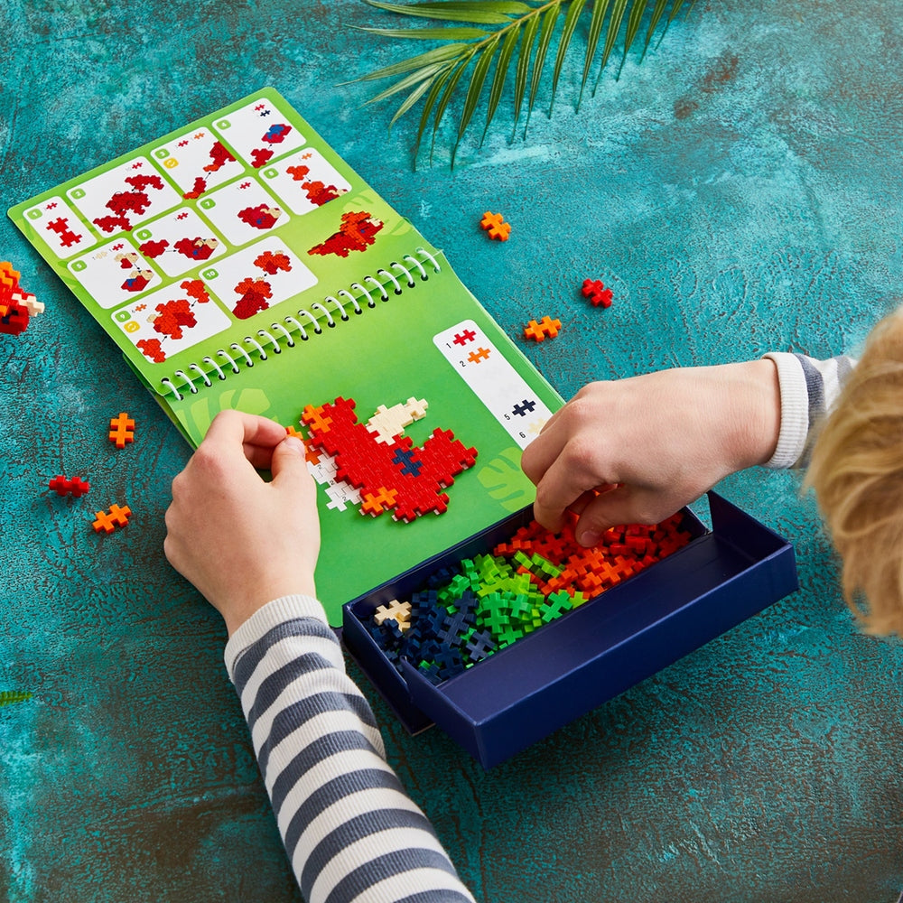 Plus Plus - Carnet d'activités Puzzle by Number - Dinosaures