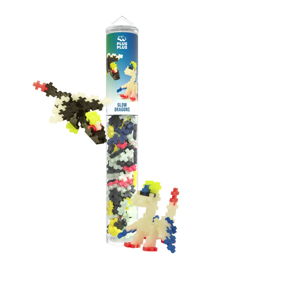 Plus Plus - Tube Dragons Lumineux - 100 mcx