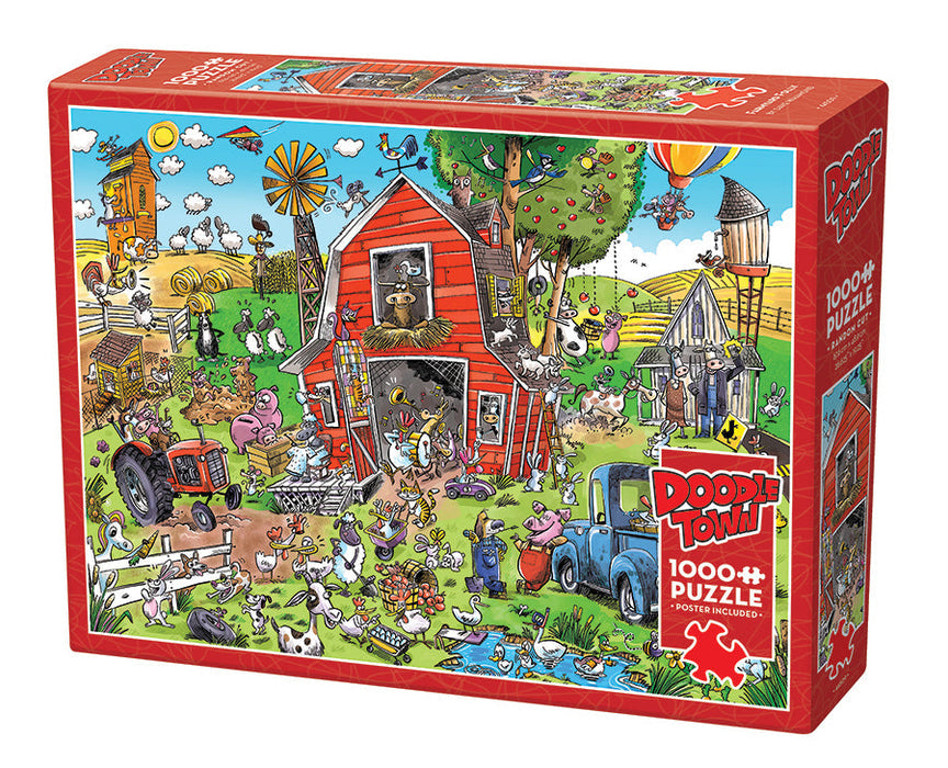 Doodle Town - Farmyard Folly - 1000 pcs