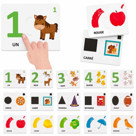 Touche et joue - Chiffres formes et couleurs (Fr)