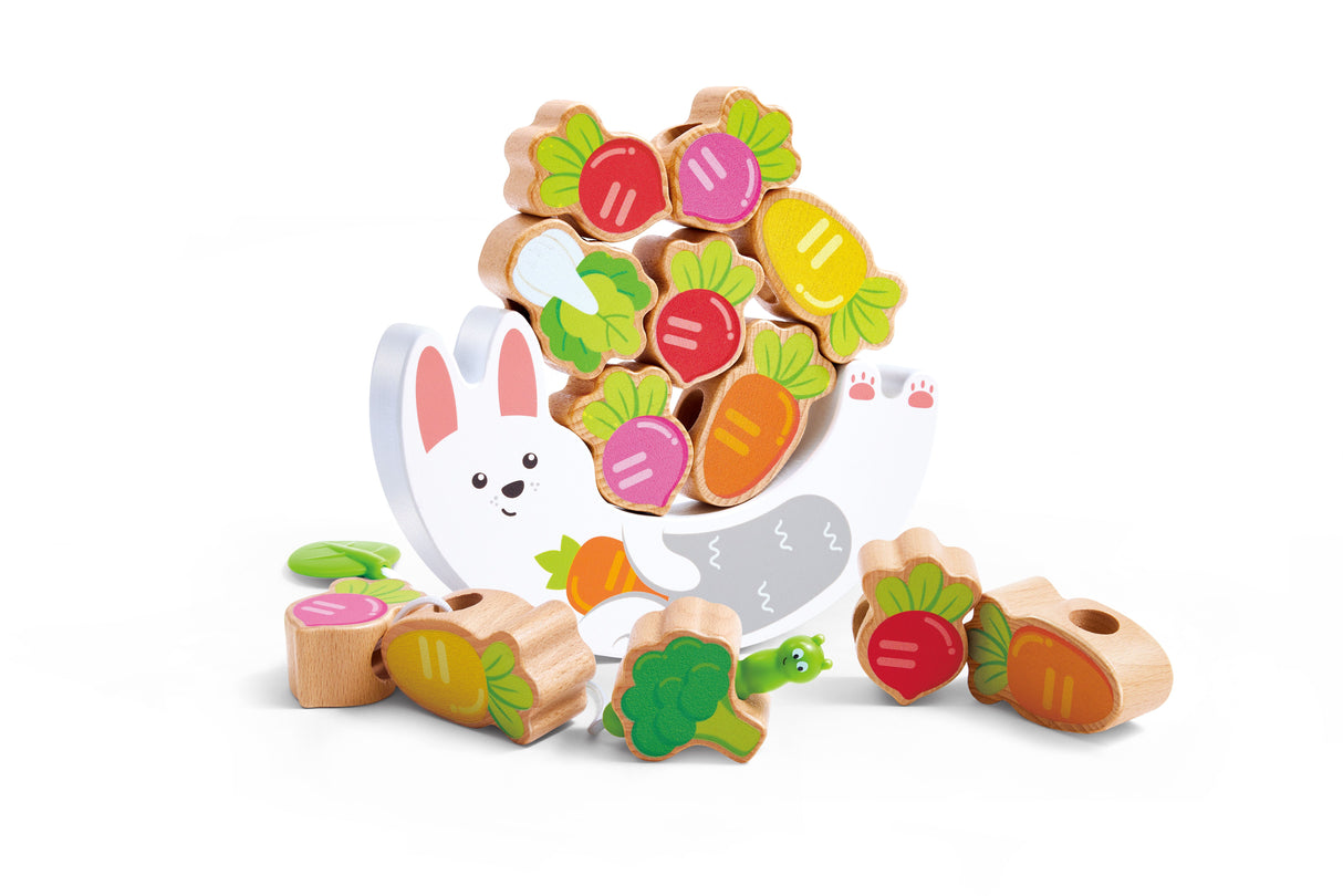 Jeu d'équilibre et d'enfilage Lapin