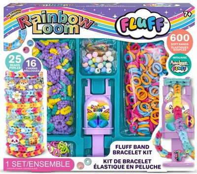 Rainbow Loom - Kit de bracelet élastique en peluche (Bil)