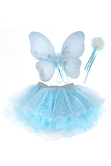 Iridescent Celestrial Fairy Wings Tutu and Wand