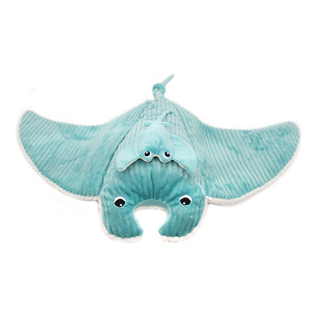 Mantalou the Manta Ray - Mom and Baby - Aqua