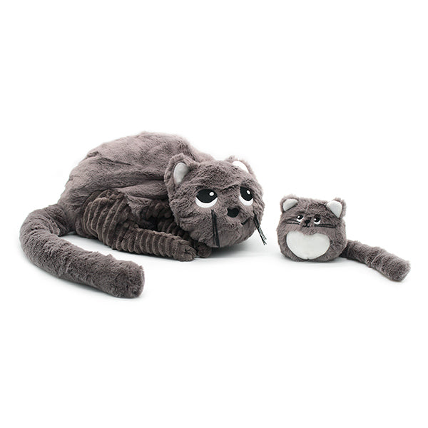 Miaou le chat - Maman et bébé - Gris