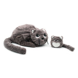 Miaou le chat - Maman et bébé - Gris
