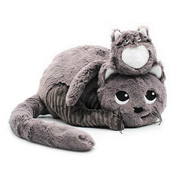 Miaou le chat - Maman et bébé - Gris