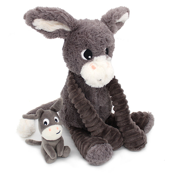 Poitou the Donkey - Mummy and Baby - Grey