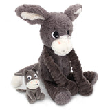 Poitou the Donkey - Mummy and Baby - Grey
