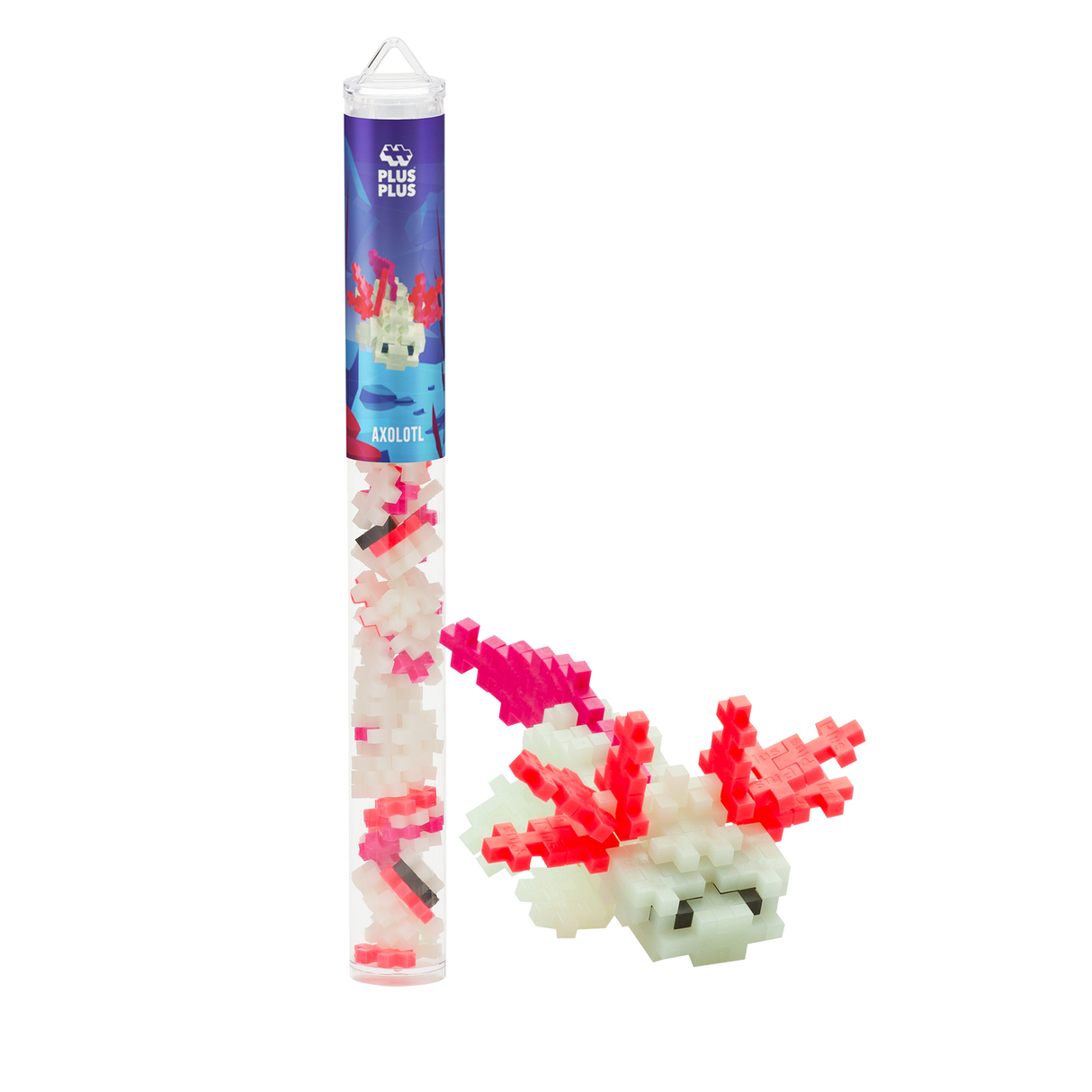 Plus Plus - Axolotl Mini Tube - 70 pcs