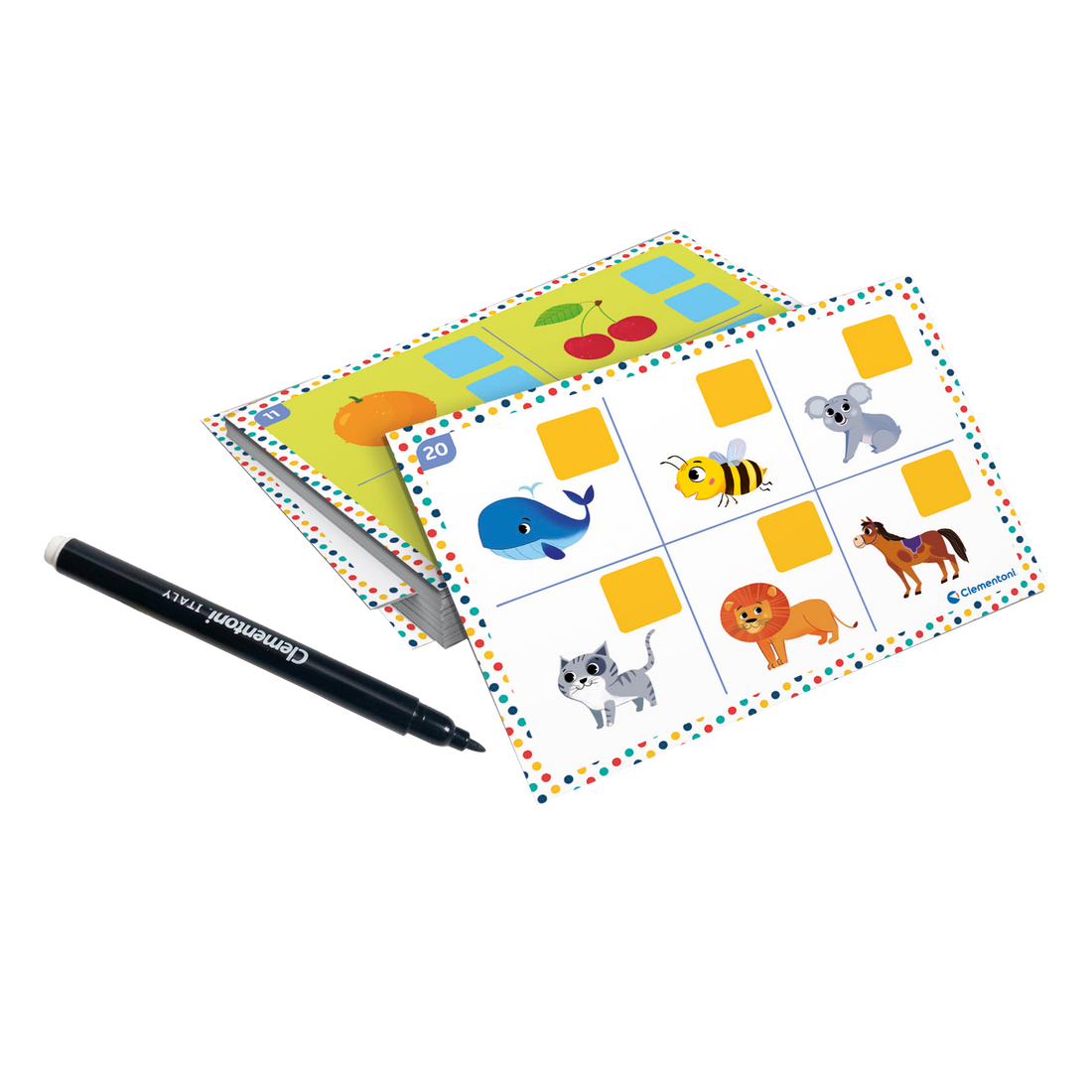 Étui magnétique - Lettres et animaux (Fr)