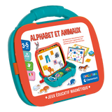Étui magnétique - Lettres et animaux (Fr)