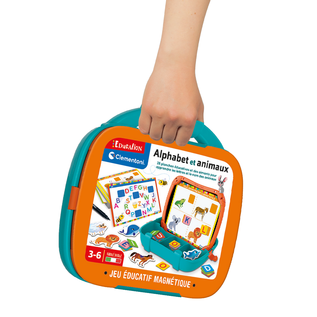 Étui magnétique - Lettres et animaux (Fr)