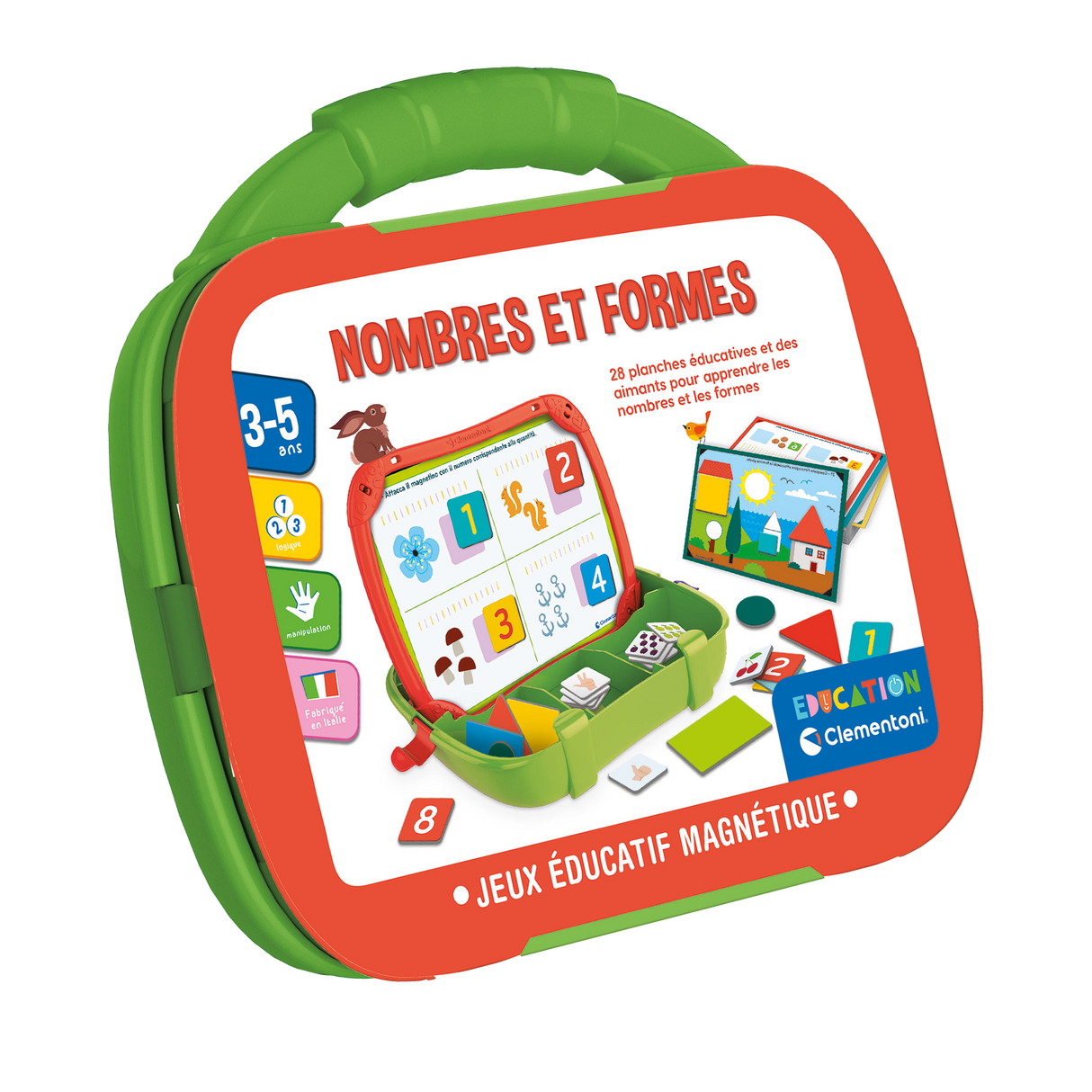 Étui magnétique - Nombres et formes (Fr)