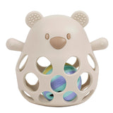 Nattou - Hochet ours en silicone avec balle - Argile