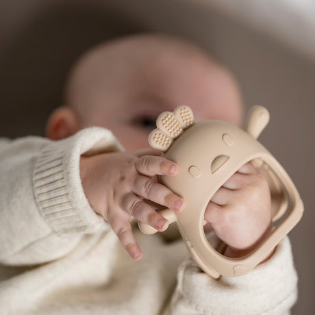 Nattou - Gant de dentition en silicone - Rose