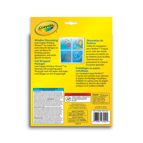 Marqueurs à fenêtre lavables (10)