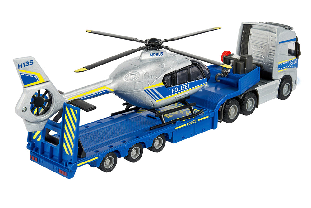 Majorette - Camion et hélicoptère de police Volvo