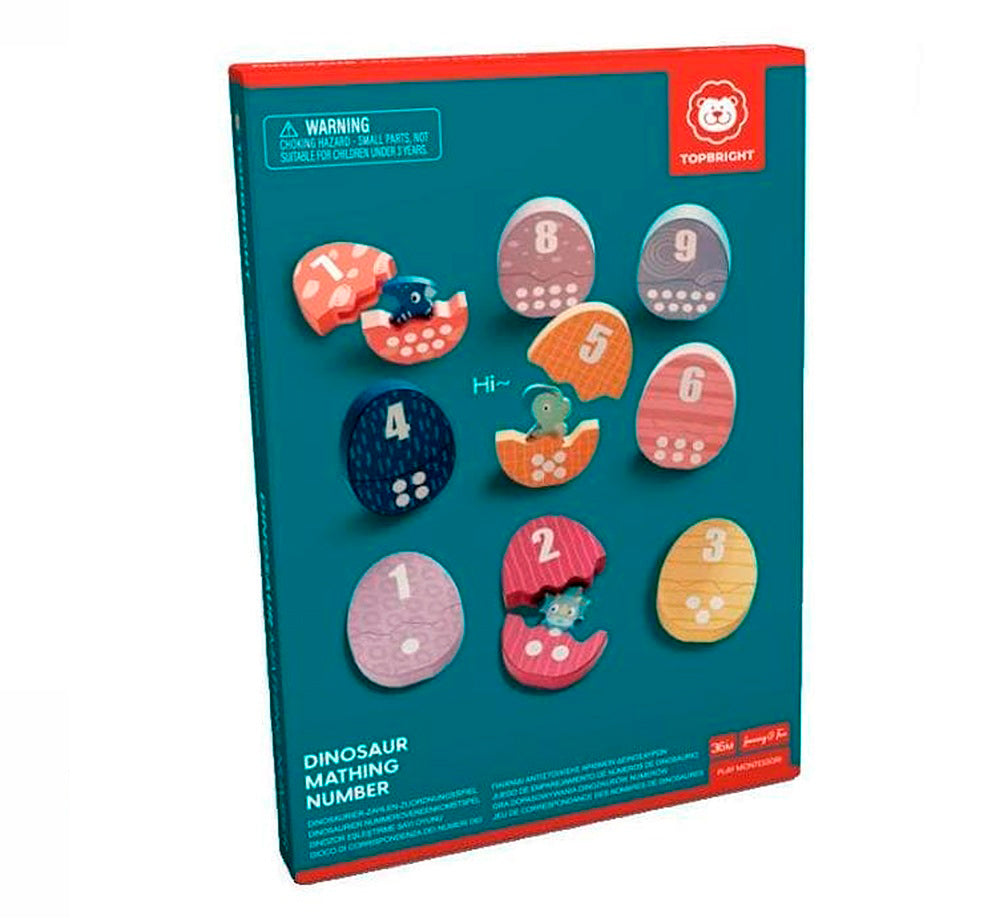 Top Bright - Correspondance des nombres de dinosaures