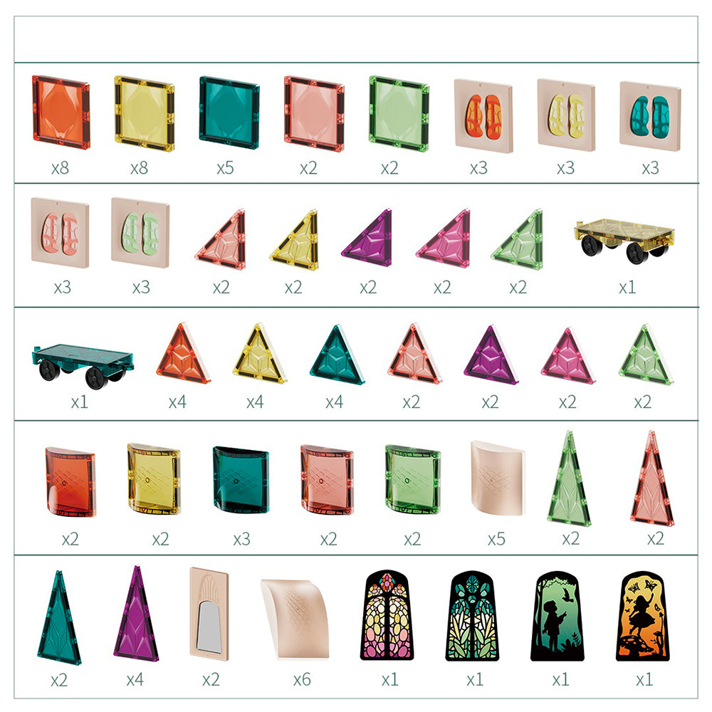 MagArt - Kit de luxe de tuiles magnétiques - 110 pièces