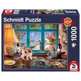 Table avec puzzle - 1000 mcx