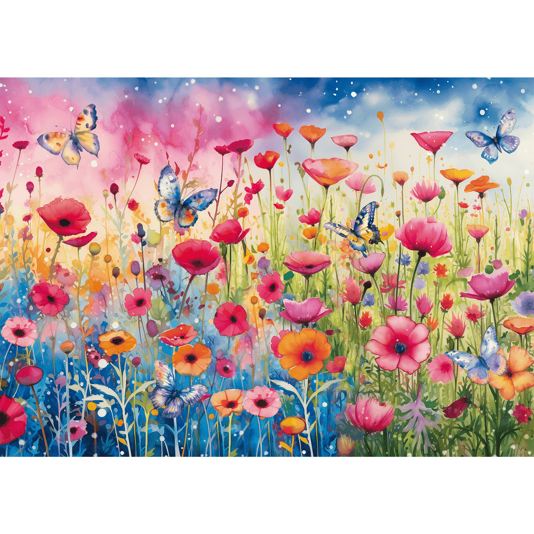 Prairie de coquelicots - 1000 mcx