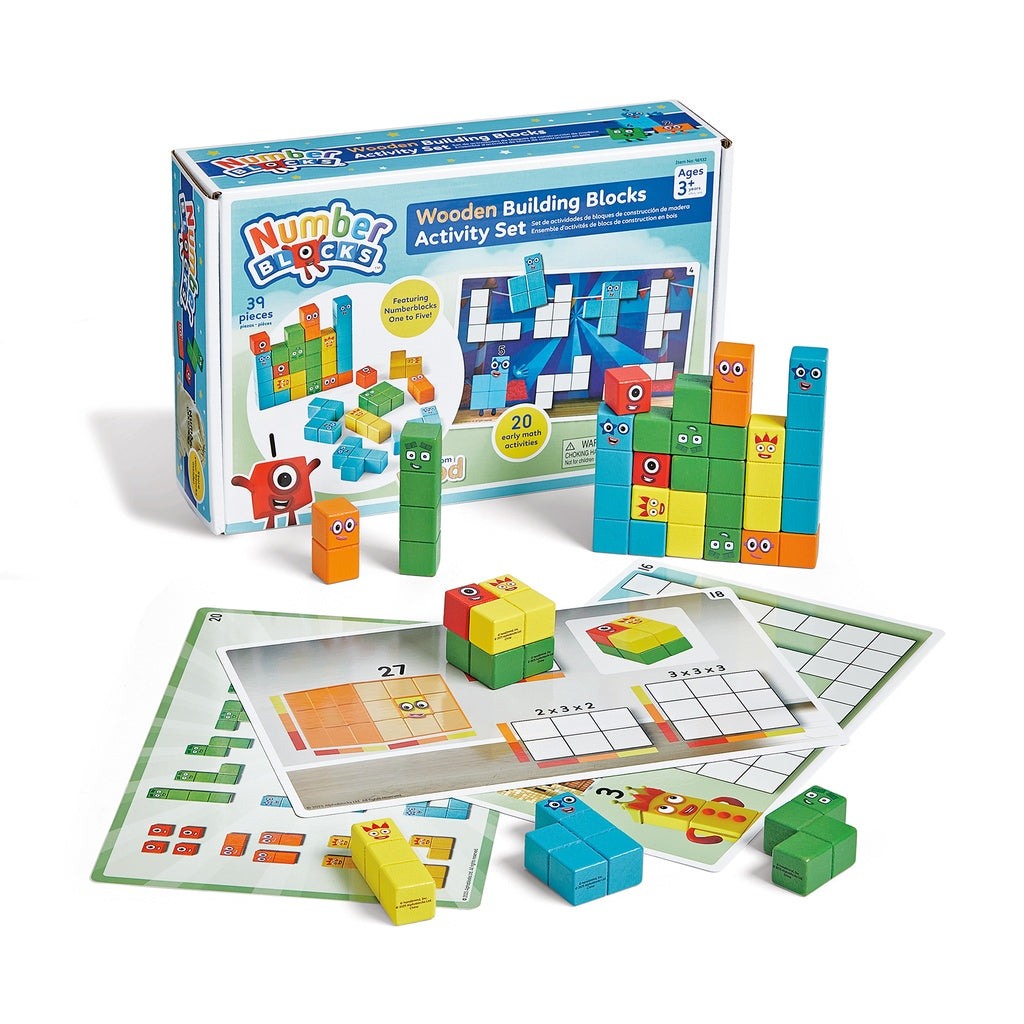 Number Blocks - Wooden Building Block Activity Set (Multi)