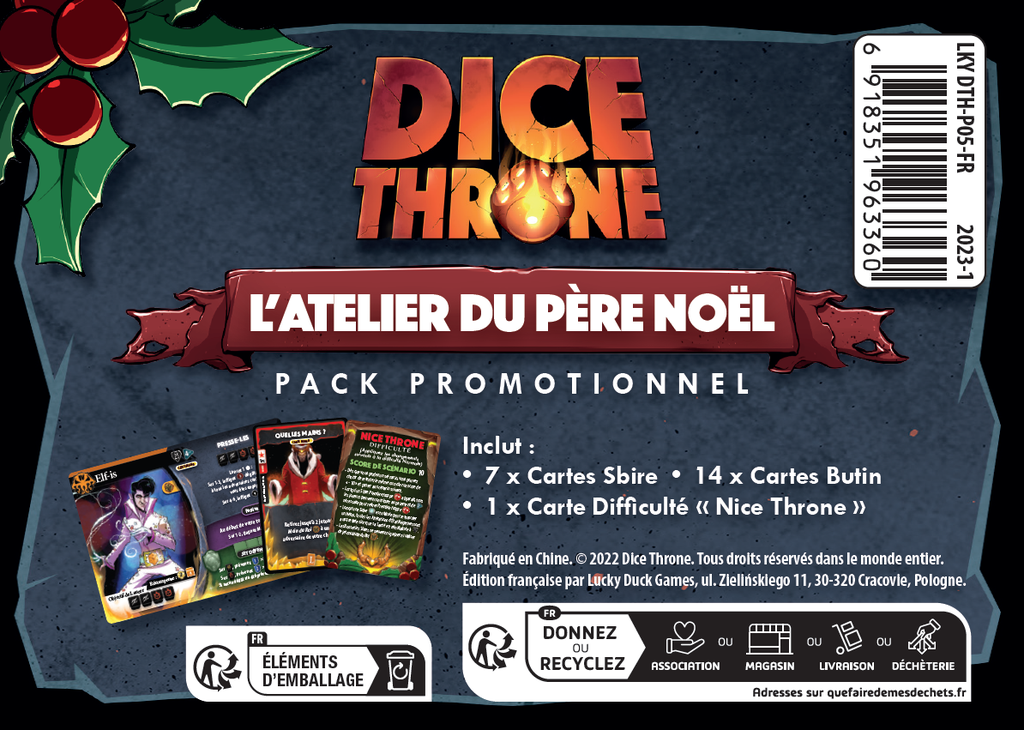 Dice Throne - Père Noël vs Krampus - L'atelier du Père Noël (Ext) (Fr)