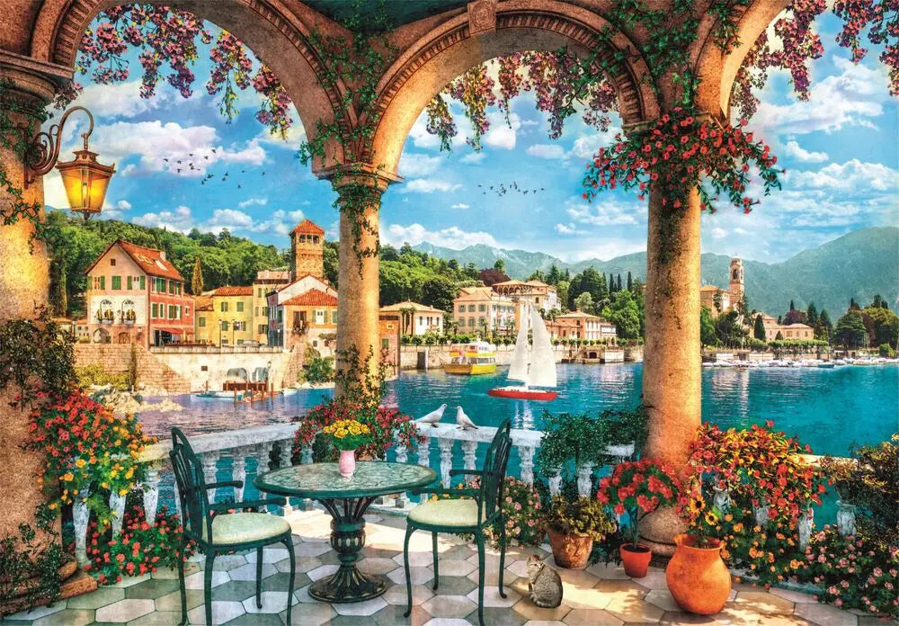 Balcony view of Lake Como - 1000 pcs