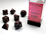 Silver Volcano Polyhedral Dice Set - Speckled