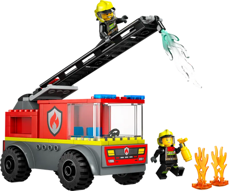 Le camion de pompiers avec échelle - City