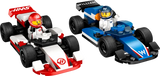 Les voitures de course de F1 Williams Racing et Haas F1 - City