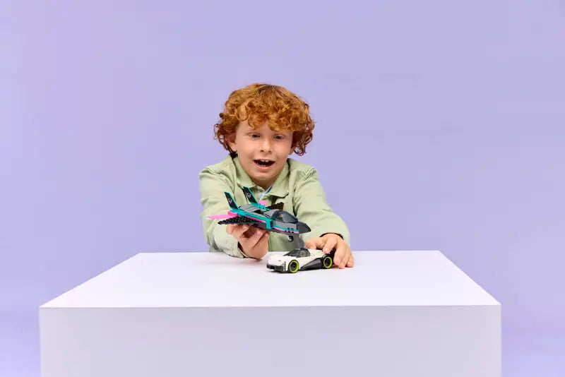 L’avion à réaction contre la voiture - City